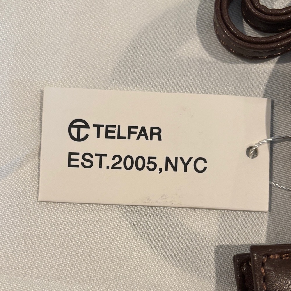 Telfar Brown Mini Shopping Bag new with tags - Picture 6 of 7